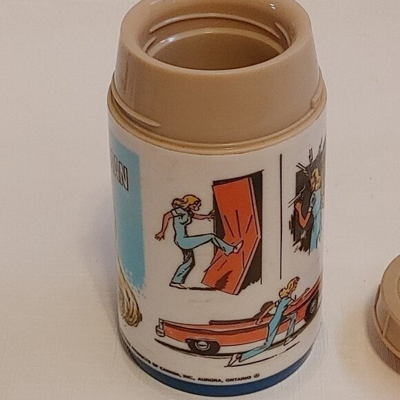 VINTAGE Aladdin The Bionic Woman Thermos Bottle 1978 - Picture 4 of 11